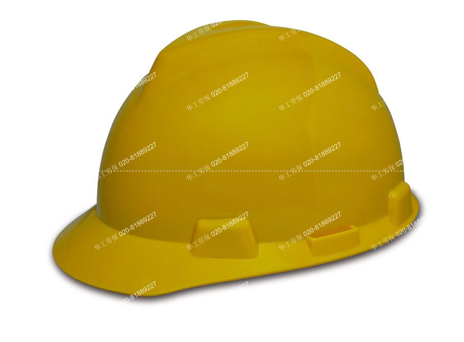 黄色V型安全帽