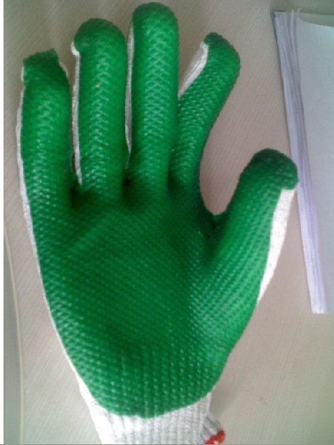 绿牛筋手套